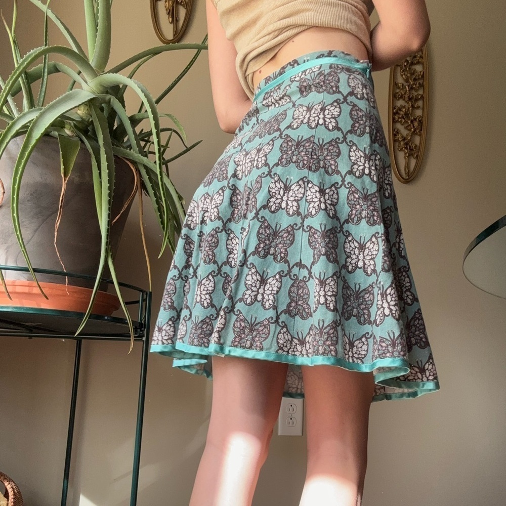 Y2K Butterfly Midi Ruffle Skirt - Picture 11 of 11